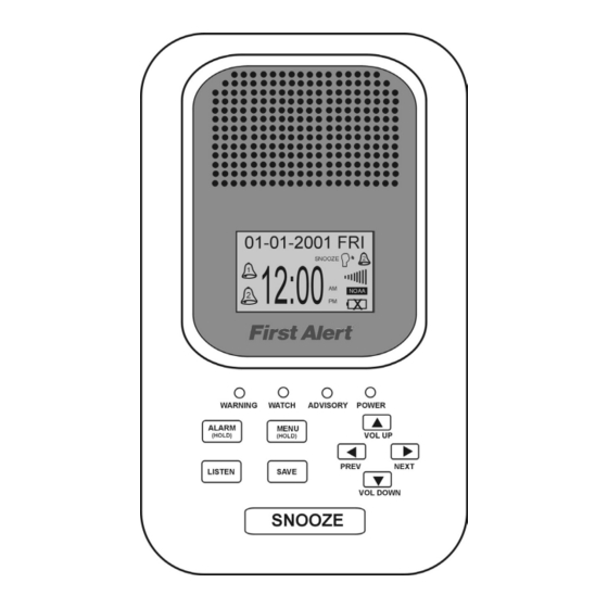 First Alert Public Alert WX-150 User Manual