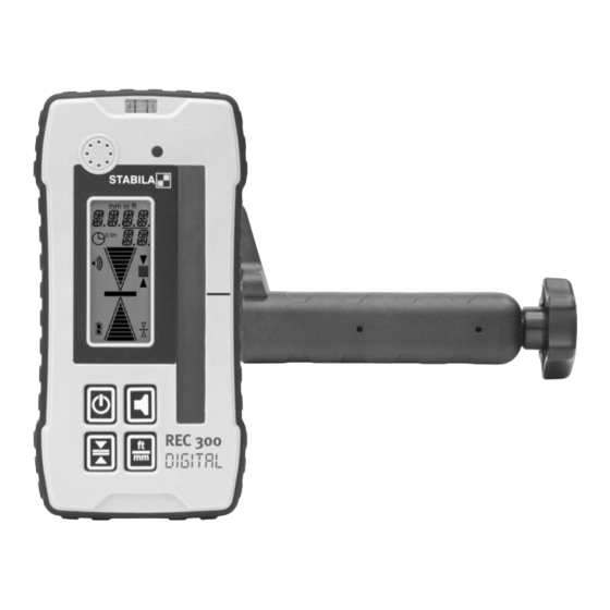Stabila REC 300 Digital Operating Instructions Manual