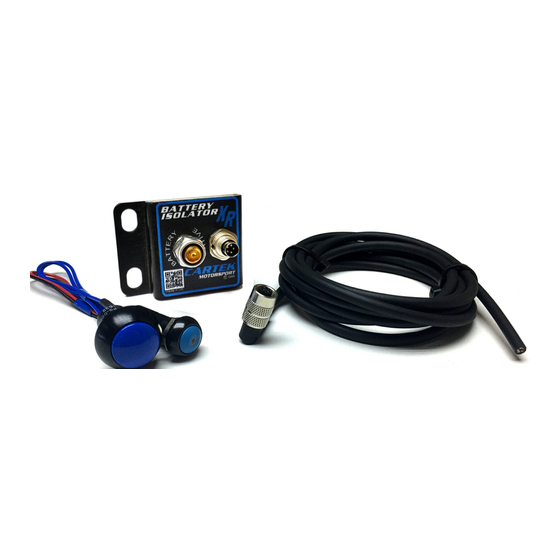 Cartek Battery Isolator XR User Manual And Instructions