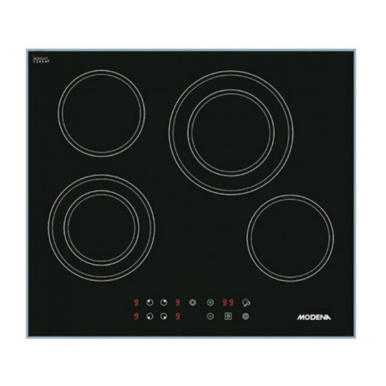 Modena BC Series Vitroceramic Hob Manuals