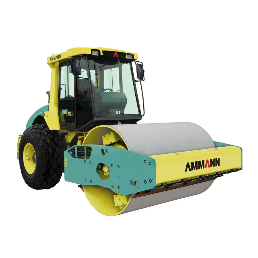 User Manuals: Ammann ASC 110 Single Drum Roller