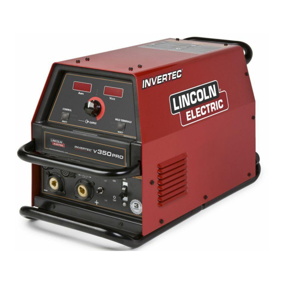 Lincoln Electric INVERTEC V350-PRO Operator's Manual