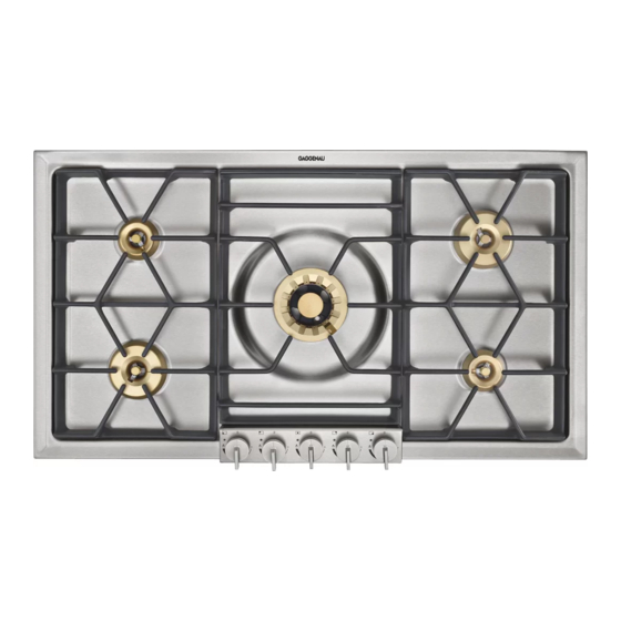Gaggenau KG 291 Operation And Installation Manual
