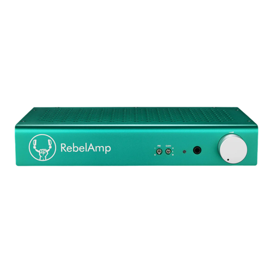 Rebel Audio RebelAmp Owner's Manual