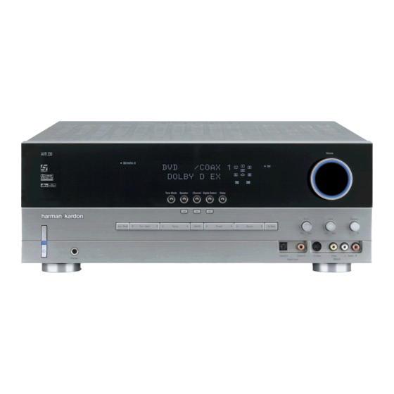 Harman Kardon AVR230 Service Manual