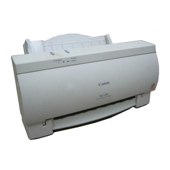 Canon BJC 210 - Color Inkjet Printer Manuals