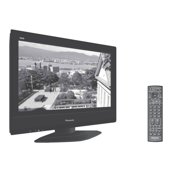 Panasonic Viera TX-26LXD7 Operating Instructions Manual