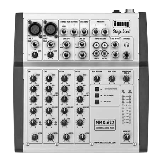 IMG STAGE LINE MMX-622 Instruction Manual