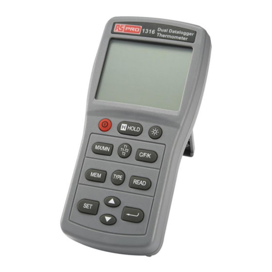 RS PRO RS-1316 Instruction Manual