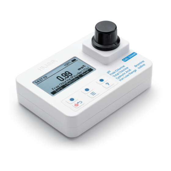 Hanna Instruments HI97101 Instruction Manual