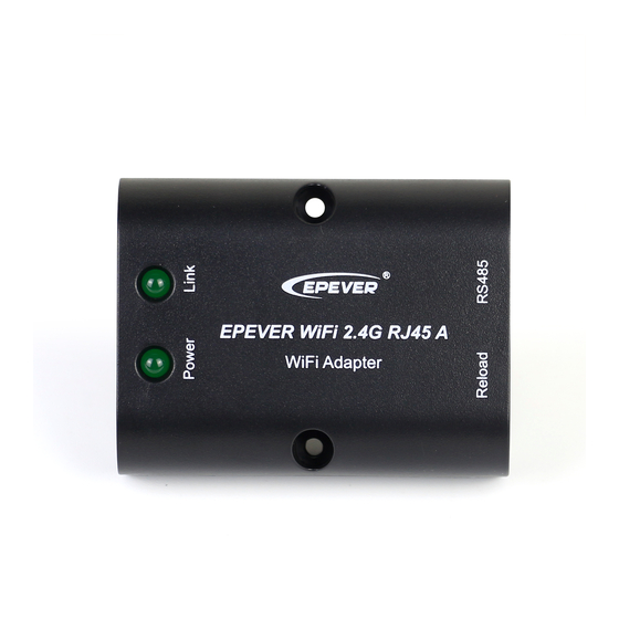 SolarV EPEVER WiFi 2.4G RJ45 A Quick Start Manual