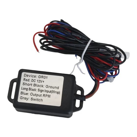 Eling GR01 Quick User Manual