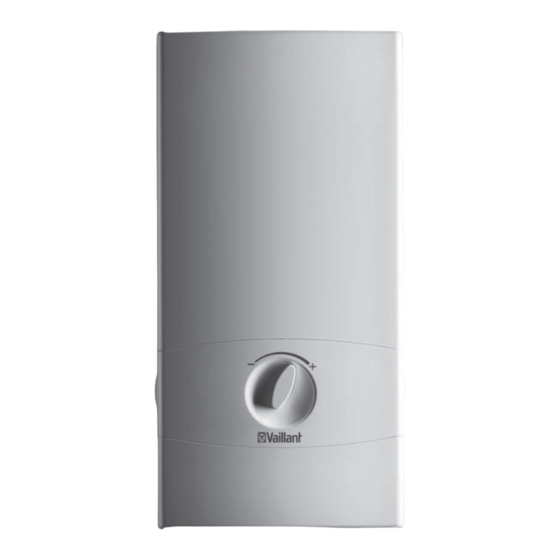 Vaillant VED E 18/7 INT Operating Instructions Manual