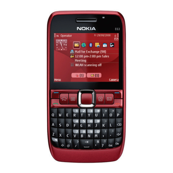 Nokia E63 User Manual