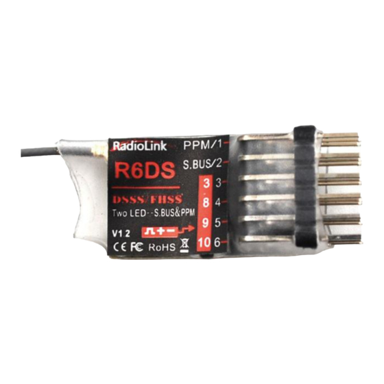 RadioLink R6DS Quick Start Manual