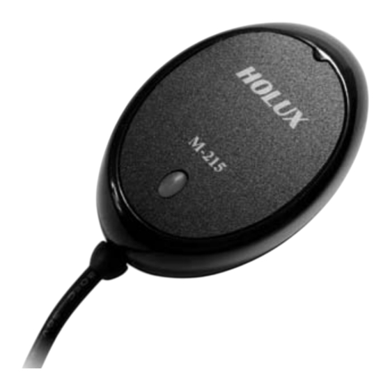 Holux M-215 Quick Manual