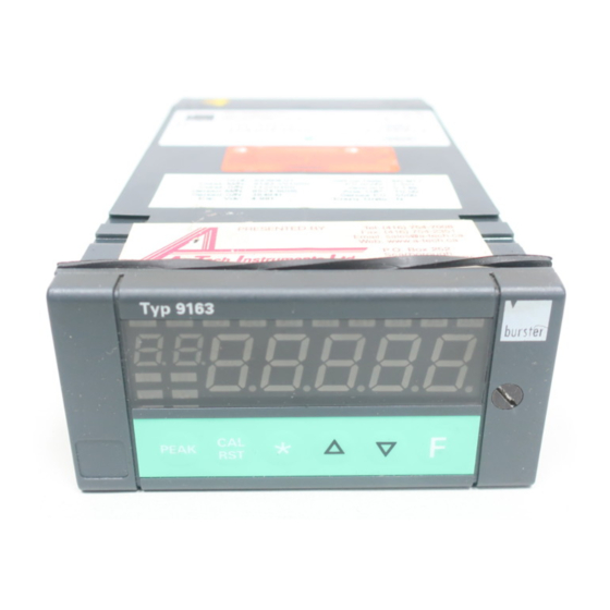 Burster 9163 Manual