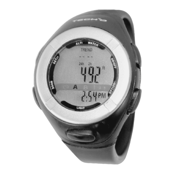 Tech4o Altimeter Watch Owner's Manual