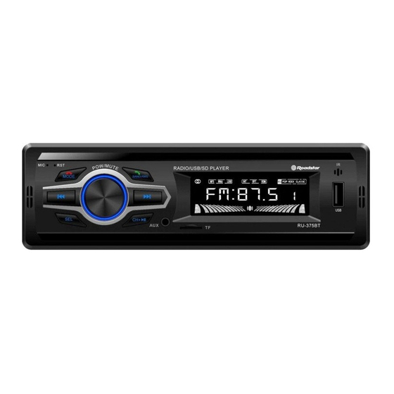 Roadstar RU-375BT User Manual