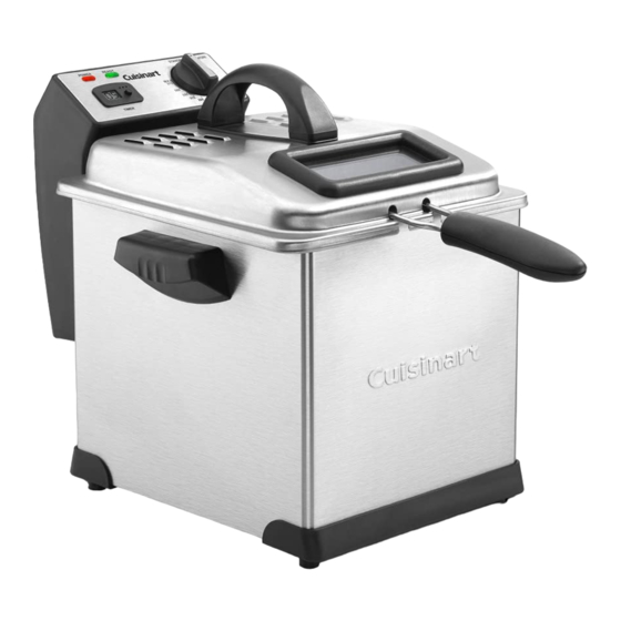 Cuisinart CDF-170 Instruction And Recipe Booklet