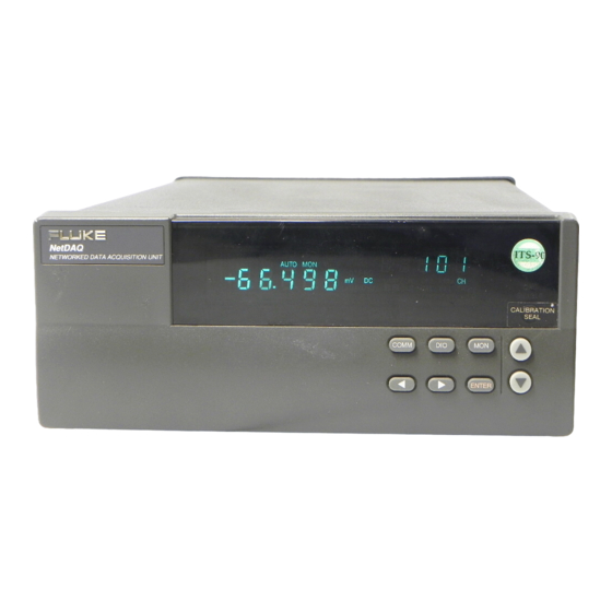 Fluke NetDAQ 2645A Service Manual