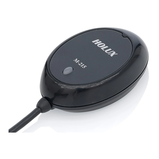 Holux M-215 Quick Manual