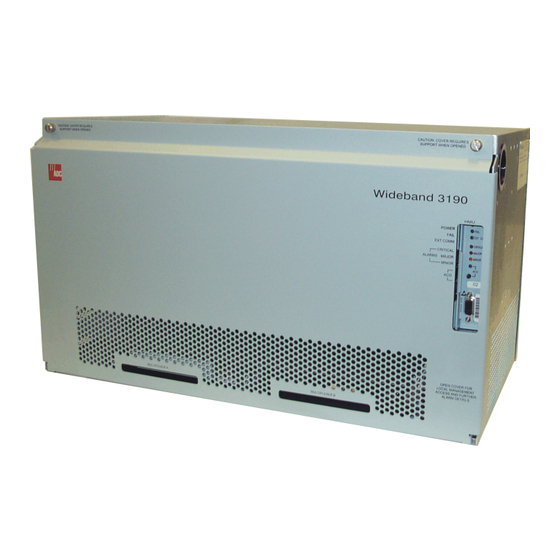 ADC WIDEBAND 3190 Installation And Verification Manual