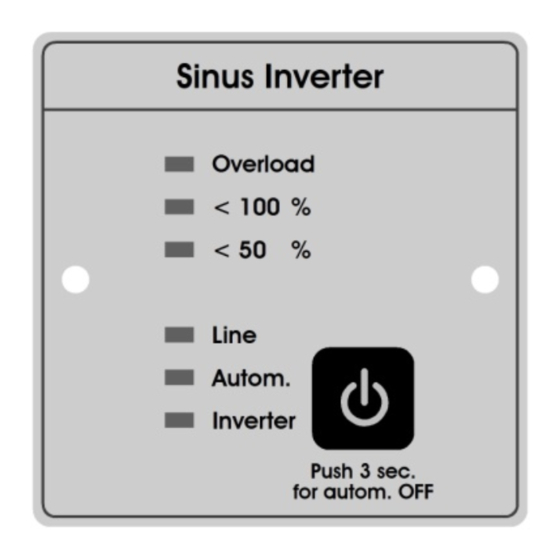 Votronic MobilPOWER Inverter SMI 600 Sinus Installation And Operating Manual