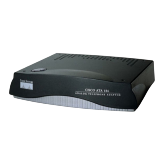 Cisco ATA186-I1 Administrator's Manual