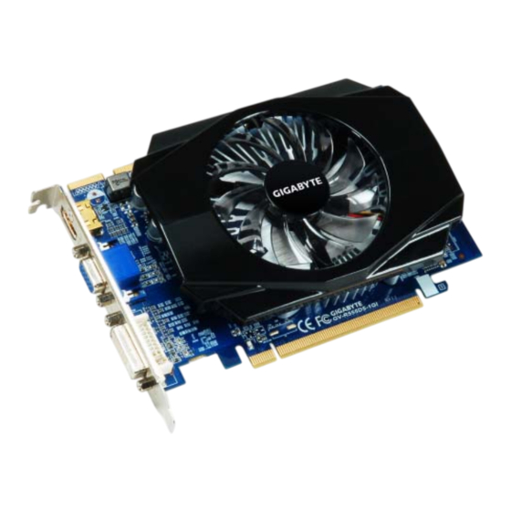 Gigabyte GV-R557D5-1GI Graphics Card Manuals