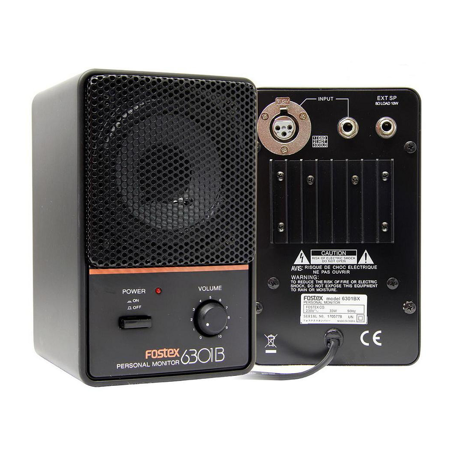 Fostex 6301B Owner's Manual