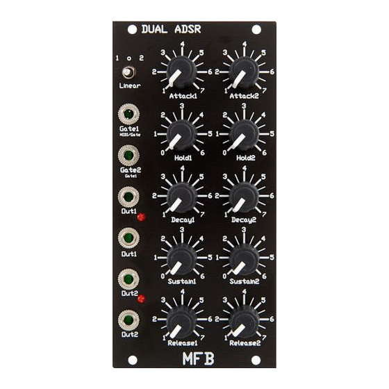 MFB DUAL ADSR Quick Start Manual