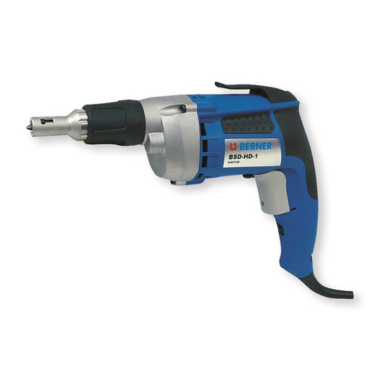 Berner BSD-HD-1 Original Instructions Manual