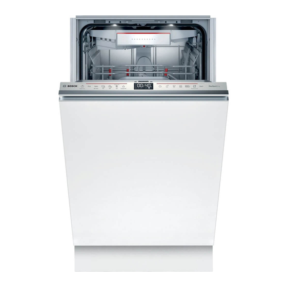 Bosch SPV6ZMX23E Information For Use