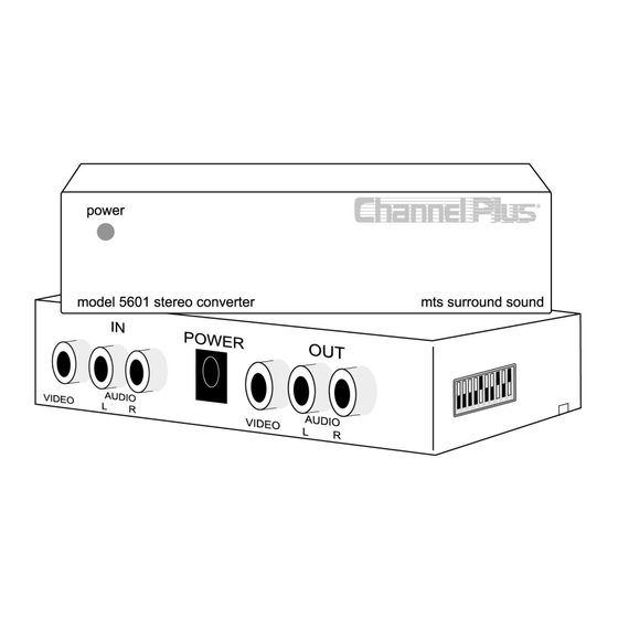 Channel Plus 5601 User Manual