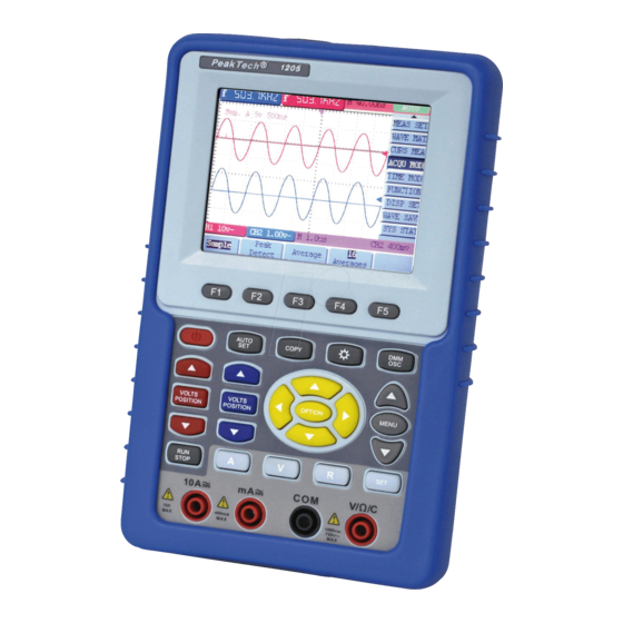 PeakTech 1205 Manuals