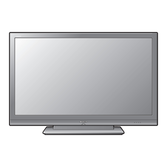 Sharp AQUOS LC-C46700UN Operation Manual