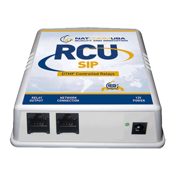 National Communications RCU-SIP User Manual