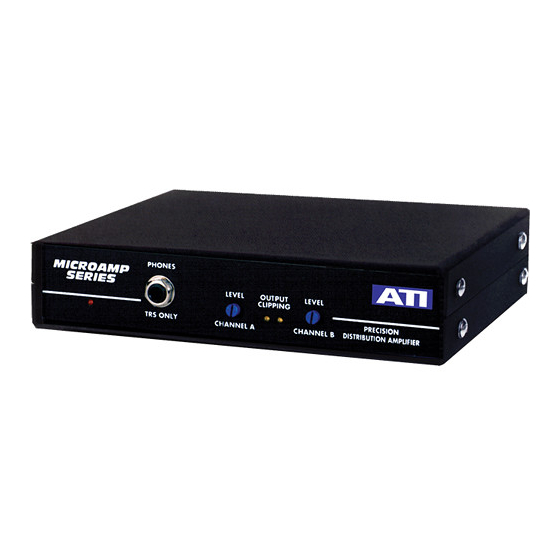 ATI Audio DA2008 Operating And Maintenance Manual