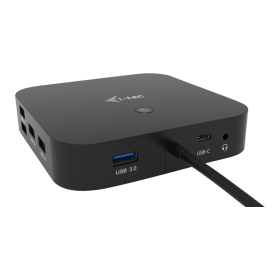i-tec C31DUALDPDOCKPD100W User Manual