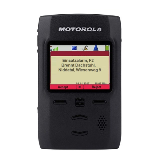 Motorola Advisor TPG2200 Quick Start Manual