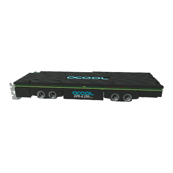 Alphacool NexXxoS GPX-A 295 M01 Instructions