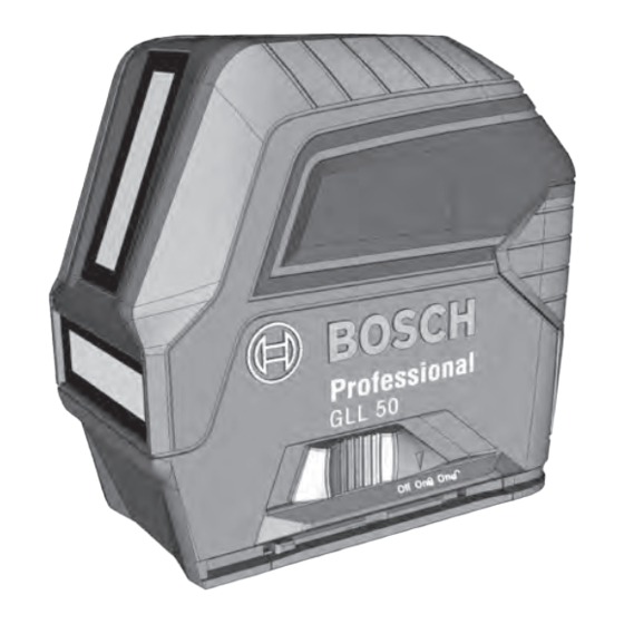 Bosch GLL 55 Operating/Safety Instructions Manual