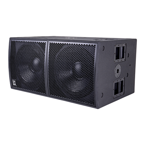 YORKVILLE synergy SA218S Owner's Manual