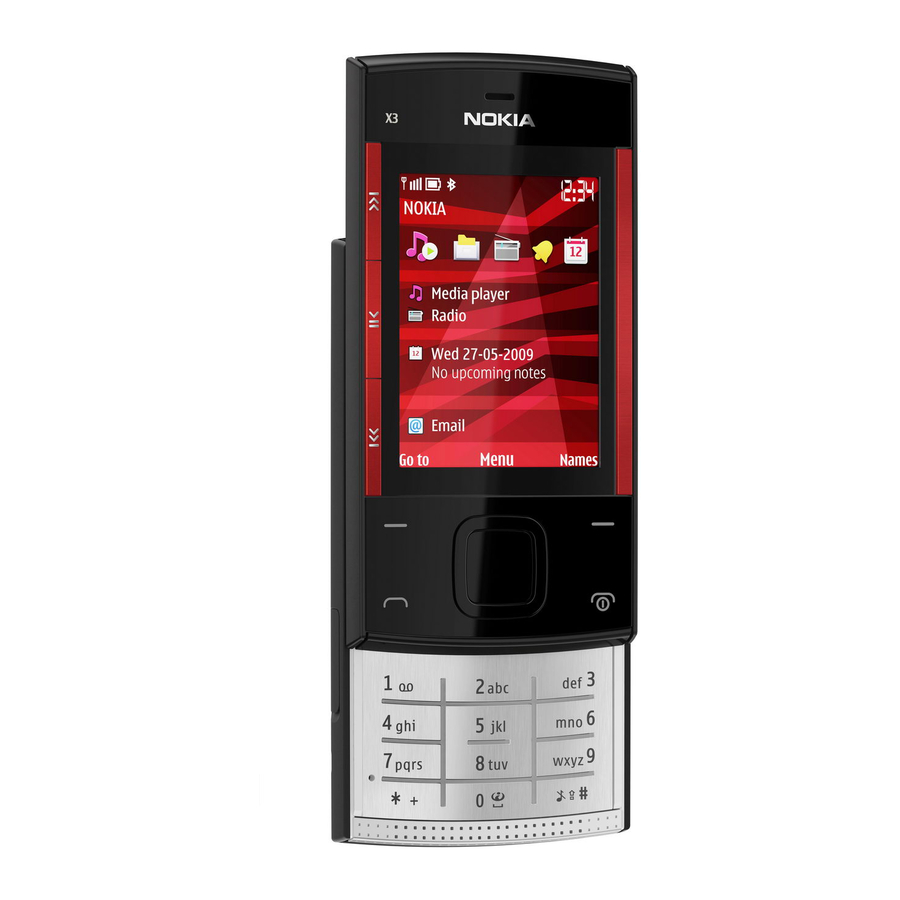 Nokia X3-00 Manuals