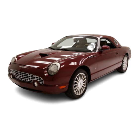 Ford THUNDERBIRD 2004 Owner's Manual