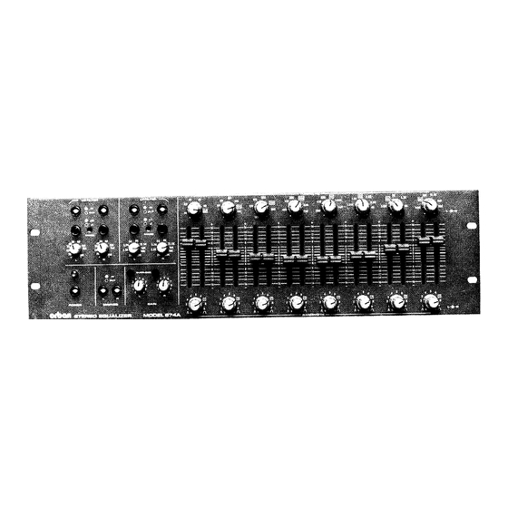Orban 674A Operating Instructions Manual