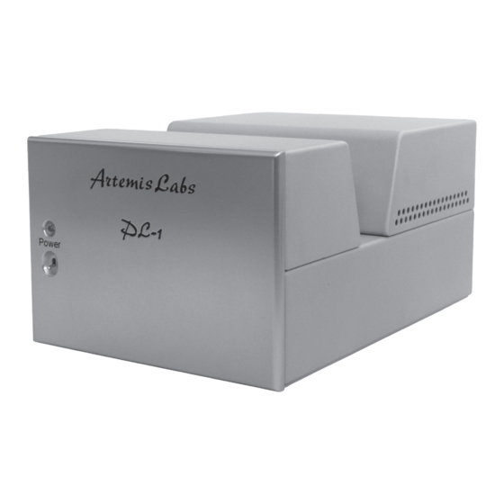 Artemis Labs PL-1 Operating Manual