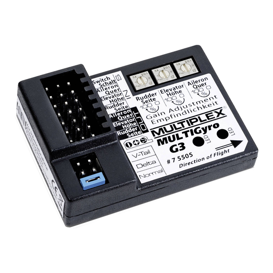 Multiplex MULTIGyro G3 Instruction Manual