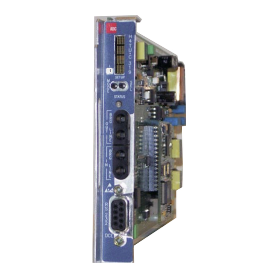 ADC H4TU-C-319 List 1 Quick Installation